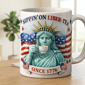 Libertea Coffee Mug American Freedom - Personalized Gift For Patriots 04totn040326 - Coffee Mug - GoDuckee