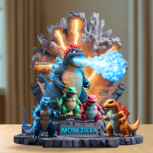 Personalized Gifts For Mom Acrylic Plaque Queen Power Mom 02QHPU150425 - Shaped Plaques - GoDuckee