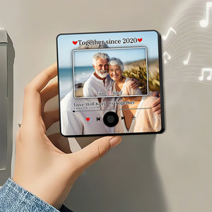 Custom Music & Photo Fridge Magnet Gifts For Couple 06KALU030125 - Fridge Magnet - GoDuckee