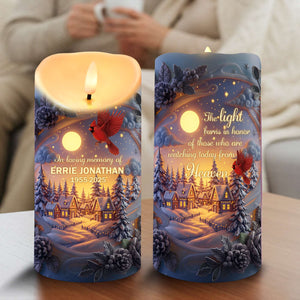 Cardinal From Heaven LED Candle - Personalized Memorial Keepsake For Loved Ones 02QHLU060925 - Led Candle - GoDuckee