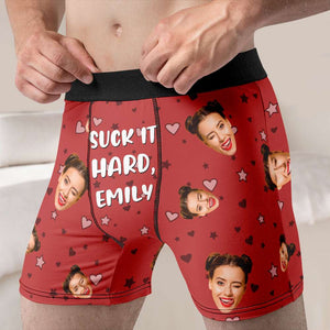 Custom Photo Gifts For Couple Men's Boxers and Women's Brief 02KAMH111224 - Boxer Briefs - GoDuckee