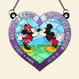 Personalized Gifts For Couple Suncatcher Window Hanging Ornament 01qhqn290524 Anniversary - Ornaments - GoDuckee