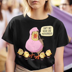 Personalized Gifts For Mom Shirt Ain't No Hood Like Motherhood - 2D Shirts - GoDuckee