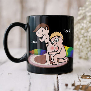 I Adore You And Love Every Part Of You, Personalized Mug, Gift For Couple, LGBT+ Couple - Coffee Mug - GoDuckee