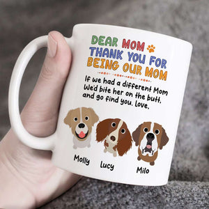 Personalized Gifts For Dog Mom Coffee Mug 05HUPU260124 Mother's Day - Coffee Mugs - GoDuckee