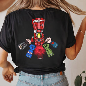 Personalized Gifts For Mom Shirt Super Fist Bump Mom And Kids 04ACQN180324HA - 2D Shirts - GoDuckee