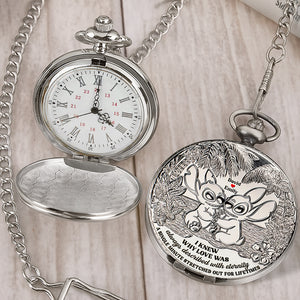 Blue Monster Fans Pocket Watch - Personalized Gifts For Couple 01tgqn210625 - Pocket Watch - GoDuckee