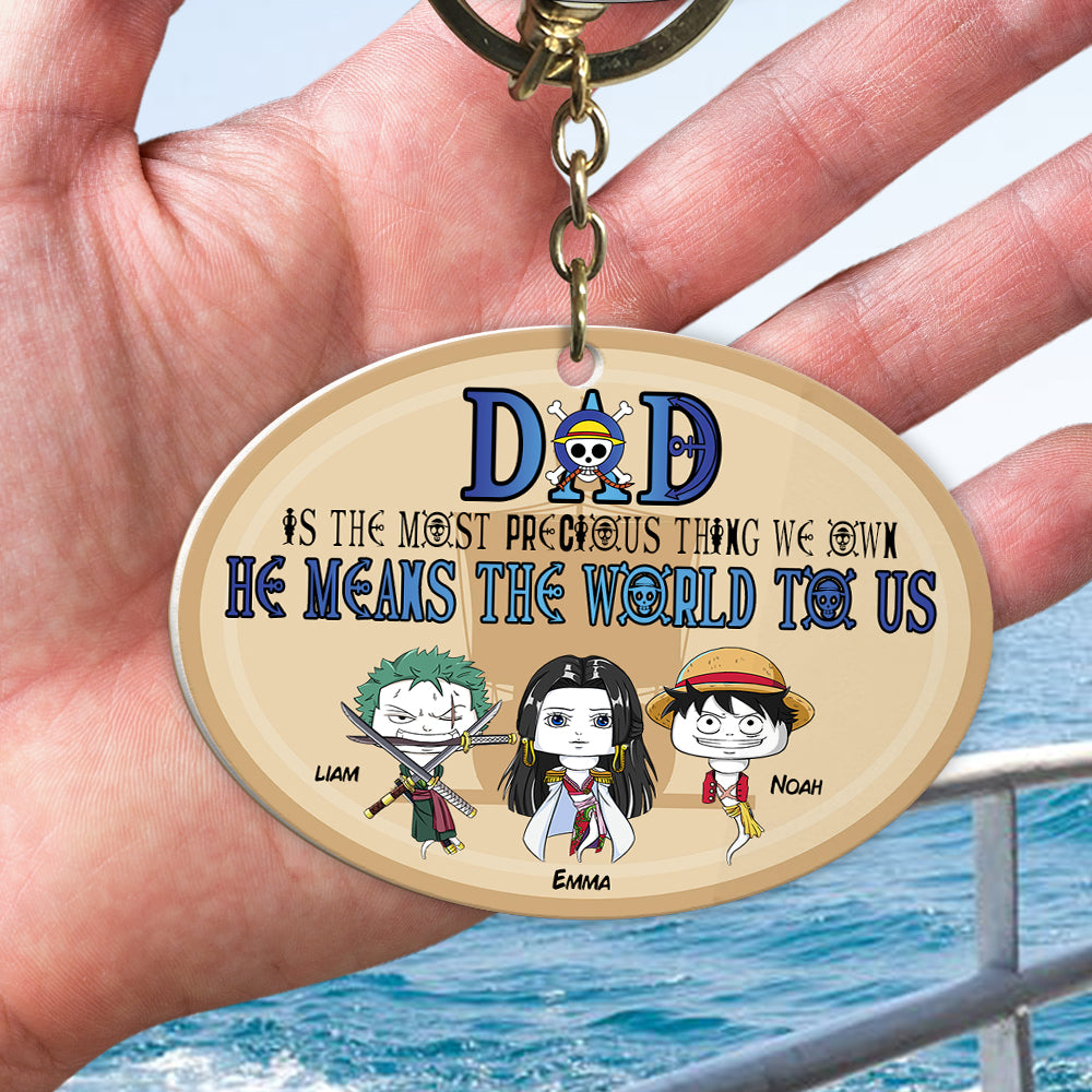 Personalized Gifts For Dad Keychain 03KADT140324HA Father's Day - Keychains - GoDuckee