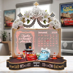 Wedding Car Couple Plaque - Personalized Gifts For Couple 01ohlu270625 - Shaped Plaques - GoDuckee