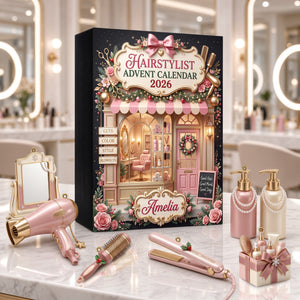 Glam Hairstylist Accessories Advent Calendar - Personalized Gift For Hairstylist 03PGLU291026 - Advent Calendar - GoDuckee