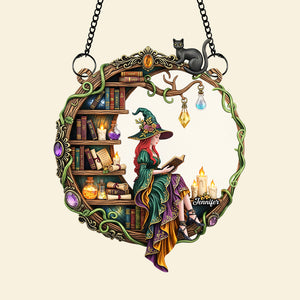 Magical Witch Suncatcher Ornament – Personalized Gifts for Book Lovers 03naqn140725 - Ornament - GoDuckee