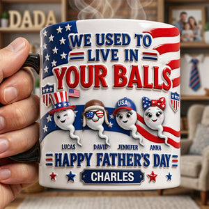 USA Sperm Dad Magic Mug - Personalized Gifts For Father's Day Magic Mug 03TYTA290426 - Coffee Mug - GoDuckee