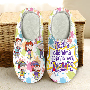 Personalized Gifts For Grandma Home Slippers Cartoon Characters 06TGQN071124HG - Shoes - GoDuckee