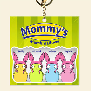 Personalized Gifts For Mom Keychain Mommy's Marshmallows 03KAQN120225 - Keychains - GoDuckee