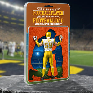 American Football Dad Acrylic Plaque - Personalized Gifts For Father 011OHDT280425 - Shaped Plaques - GoDuckee
