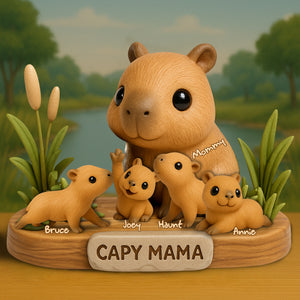 Water Pudge Mom Acrylic Plaque - Personalized Gifts For Mother 05NALU150425 - Shaped Plaques - GoDuckee