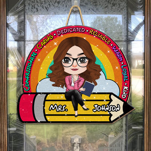 Personalized Gifts For Teacher Wood Sign 03NADT080724HH - Wood Sign - GoDuckee