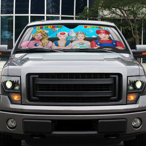 Personalized Gifts For Family Windshield Sunshade 04htpu210624hg - Doormat - GoDuckee