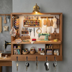 Sewing Nook Key Hanger - Personalized Gift For Sewing Lover 01HYTN111225 - Key Hanger - GoDuckee