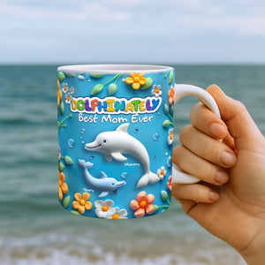 Best Dolphin Mom Coffee Mug - Personalized Gifts For Mother 03QHLU080425 - Coffee Mug - GoDuckee