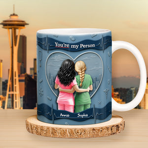 Nurse Besties Coffee Mug - Personalized Gifts For Best Friends 03QHLU290525 - Coffee Mug - GoDuckee