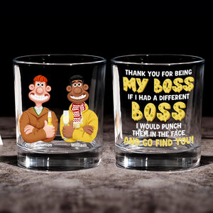 Personalized Funny Gifts For Boss Whiskey Glass 05tgtn120225pa - Whiskey Glass - GoDuckee