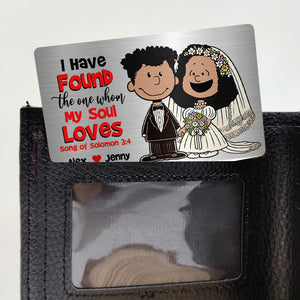 Personalized Gifts For Couple Wedding Wallet Card Found My Soul Loves 02XQMH090125DA - Wallet Card - GoDuckee