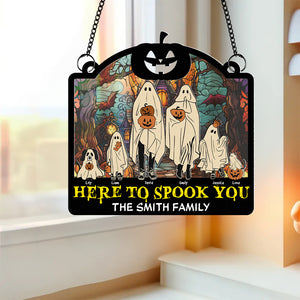 Personalized Gifts For Family, Spooky Family Suncatcher Ornament 02TOPU090824HH - Ornament - GoDuckee