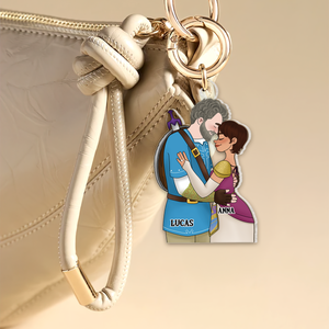 Personalized Gifts For Couple Keychain 01qhpu110225hg - Keychains - GoDuckee