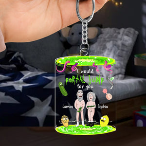 Personalized Gifts For Couple Keychain 01kadc200724hg - Keychains - GoDuckee