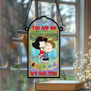Personalized Gifts For Couple Suncatcher Ornament 01OHMH060125HG - Ornament - GoDuckee
