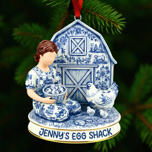 Chicken Farm Acrylic Ornament - Personalized Gifts For Farmers 01NAQN101125 - Ornament - GoDuckee