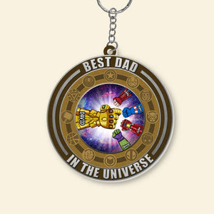 Best Dad In Every Universe 08qhqn300523ha Personalized Keychain QNFBK - Keychains - GoDuckee