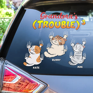 Personalized Gifts For Cat Car Decal 04ohpu200624 - Decal Sticker - GoDuckee