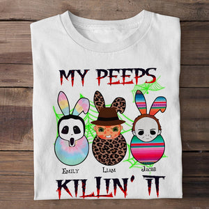 Personalized Gifts For Family Shirt My Peeps Killin It 01KAPU210224 - 2D Shirts - GoDuckee