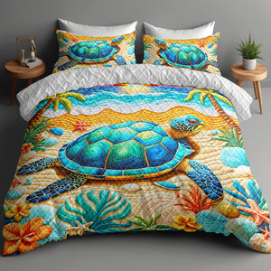 Gifts For Turtle Lovers Quilt Bed Set 03huqn170125 - Blanket - GoDuckee