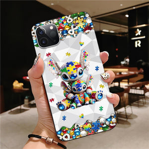 Personalized Gifts For Autism Mom Phone Case, Cute Character 01TGMH210325 - Phone Case - GoDuckee