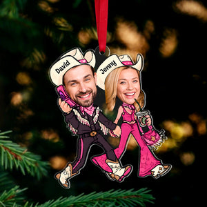 Fashion Doll Couple Acrylic Custom Shape Ornament 03natn161123 - Ornament - GoDuckee