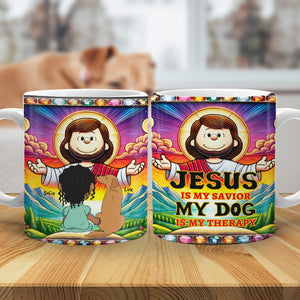 Personalized Gifts For Dog Lovers Coffee Mug, Jesus Is My Savior 04TGMH030325HG - Coffee Mug - GoDuckee