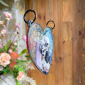 Personalized Gifts For Couple Suncatcher Window Hanging Ornament 02OHPU160524 - Ornaments - GoDuckee
