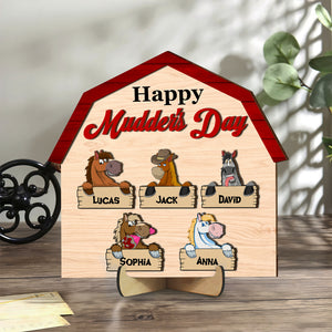 Personalized Gifts For Horse Lovers Mom Wood Sign 01ohtn060325 Happy Mudder's Day - Wood Sign - GoDuckee