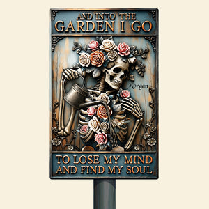 Garden Skull Art Metal Sign - Personalized Gifts For Gardening Lovers 01QHQN100725 - Metal Signs - GoDuckee