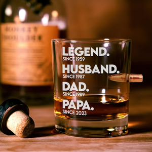 Dad Bullet Glass - Personalized Gift For Dad 04ACPU170525 - Bullet Glass - GoDuckee