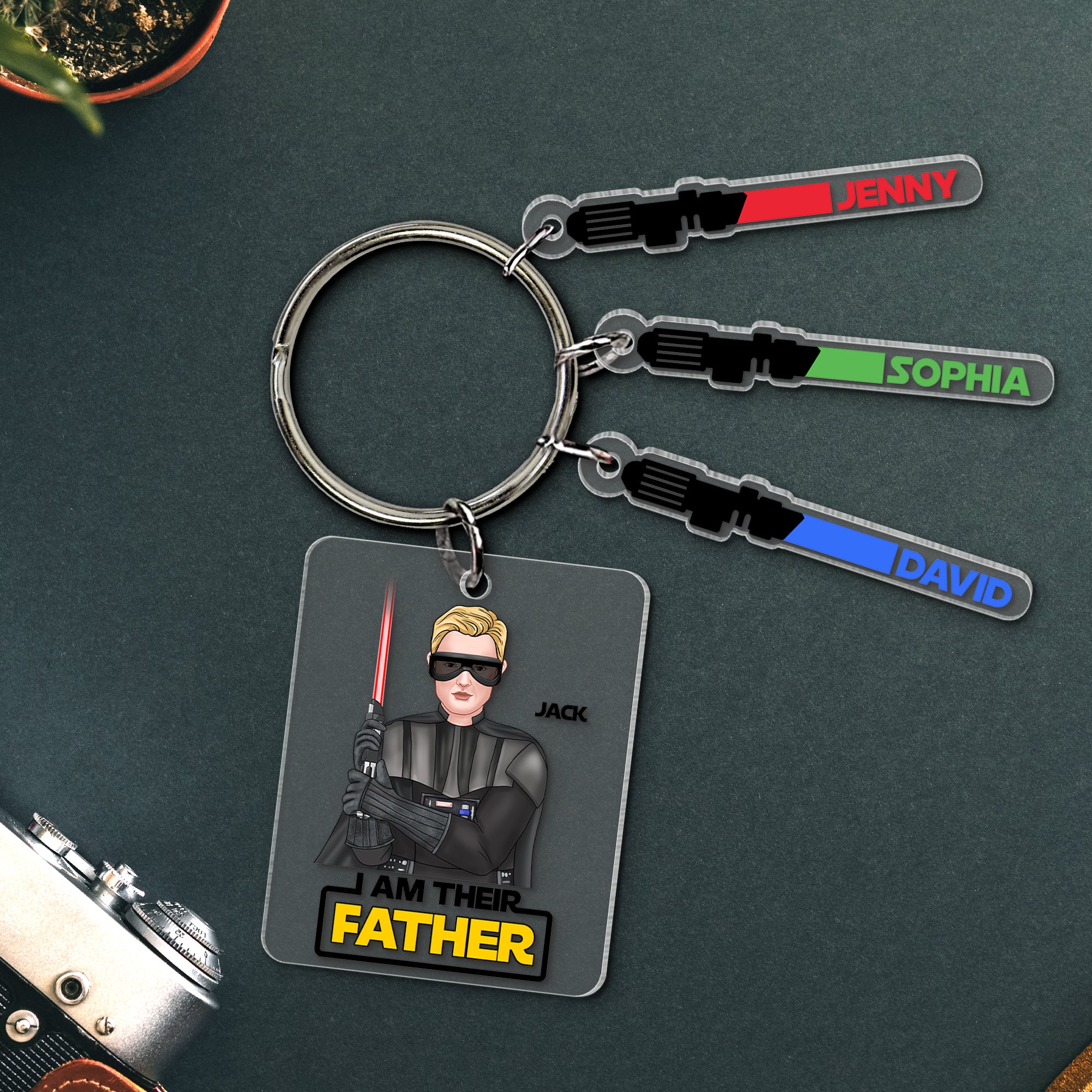 Personalized Gifts For Dad Keychain 02natn300324tm Father's Day - Keychains - GoDuckee