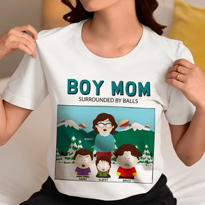 Mom Of Boys Shirt - Personalized Gifts For Mother 04QHLU030425HG - Shirts - GoDuckee