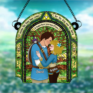 Personalized Gifts For Couple Suncatcher Ornament 06TGDT221124HG - Ornament - GoDuckee