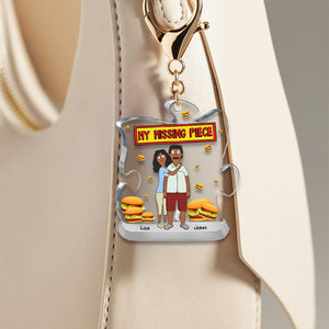 Personalized Gifts For Couple Keychain My Missing Piece 03OHMH140225HG - Keychains - GoDuckee