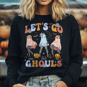 Let's Go Ghouls Personalized Horror Besties Shirt, Gift For Friend - Shirts - GoDuckee