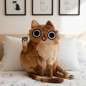 Fun Attitude Cat Custom Shape Pillow - Personalized Gifts For Cat Lovers 05QHQN121125 - Pillow - GoDuckee