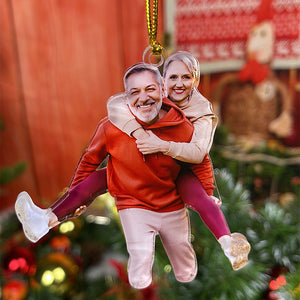 Custom Photo Gifts for Old Couple Ornament 186acvp140924 - Ornament - GoDuckee